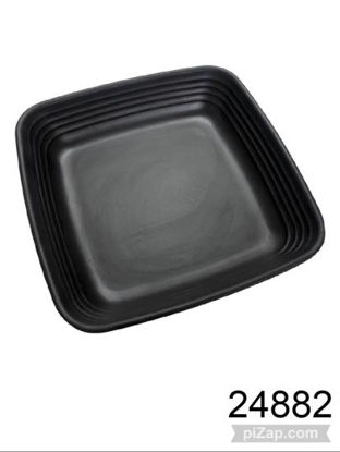 Imagen de BOWL CUADRADO MELAMINA NEGRO 20CM 3.26